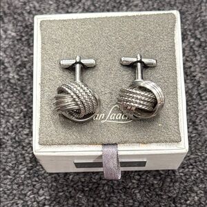 Van Laack men’s Silver Knot Cufflinks